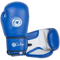 Перчатки боксерские INDIGO PS-799 12 унций Синий