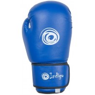Перчатки боксерские INDIGO PS-799 10 унций Синий